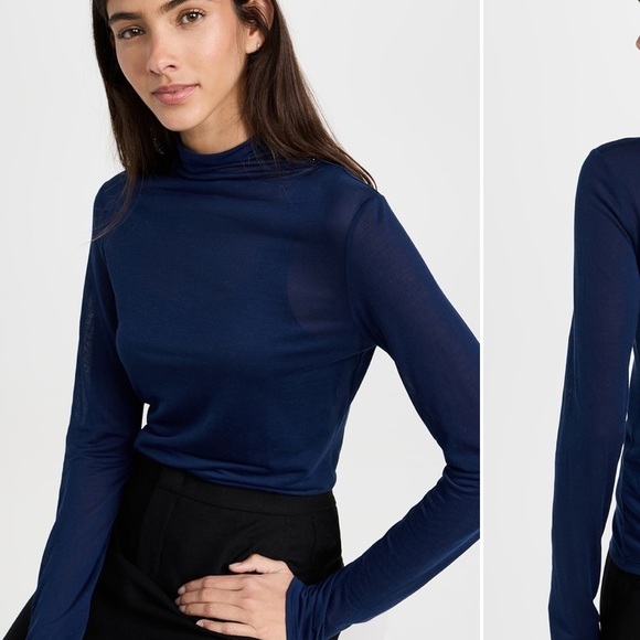 Vince
layered-design mock-neck top - Picture 1 of 11